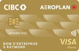 Carte Affaires Plus CIBC Visa* Aéroplanᴹᴰ